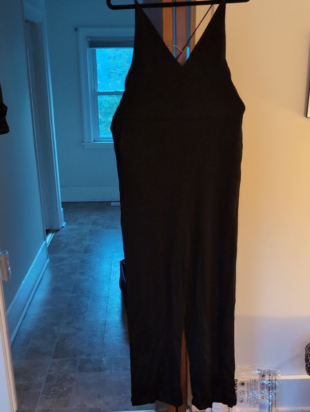 H&M Black V-Neck Slip Jumpsuit